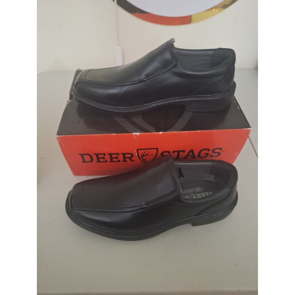 Deer Stags Men's Greenpoint Collection Plus Slip On Dress Shoes Black Size 8.5W